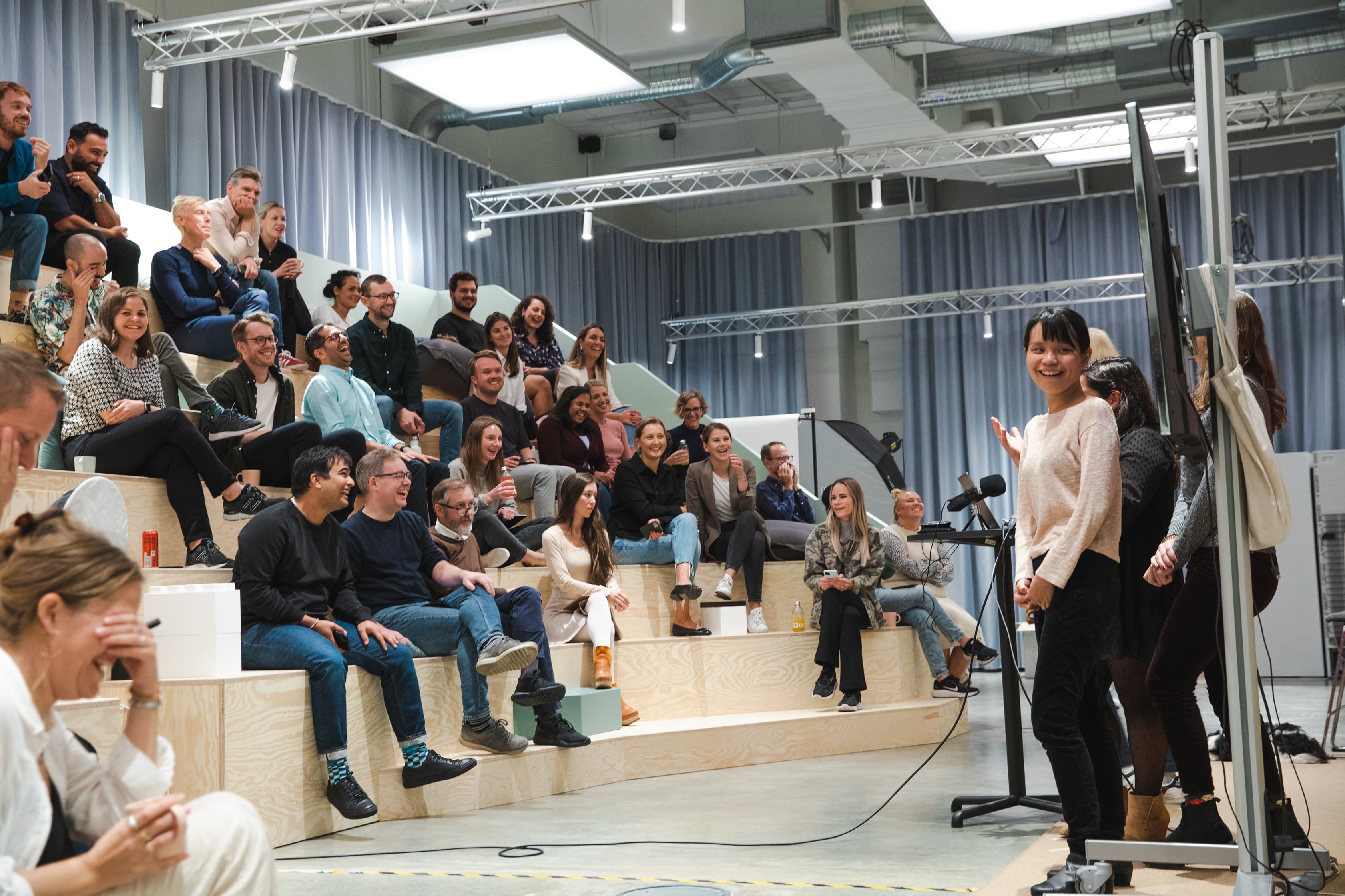 Presenters and audience