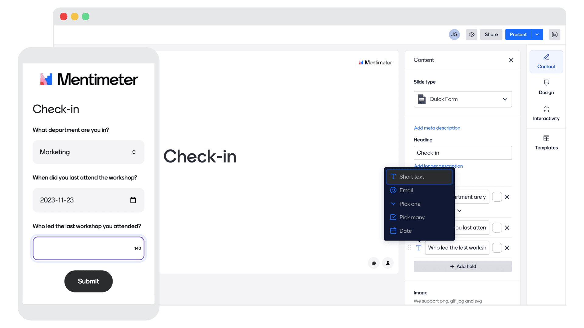 Mentimeter Applications Web FeaturePages SurveyMaker 2021 02